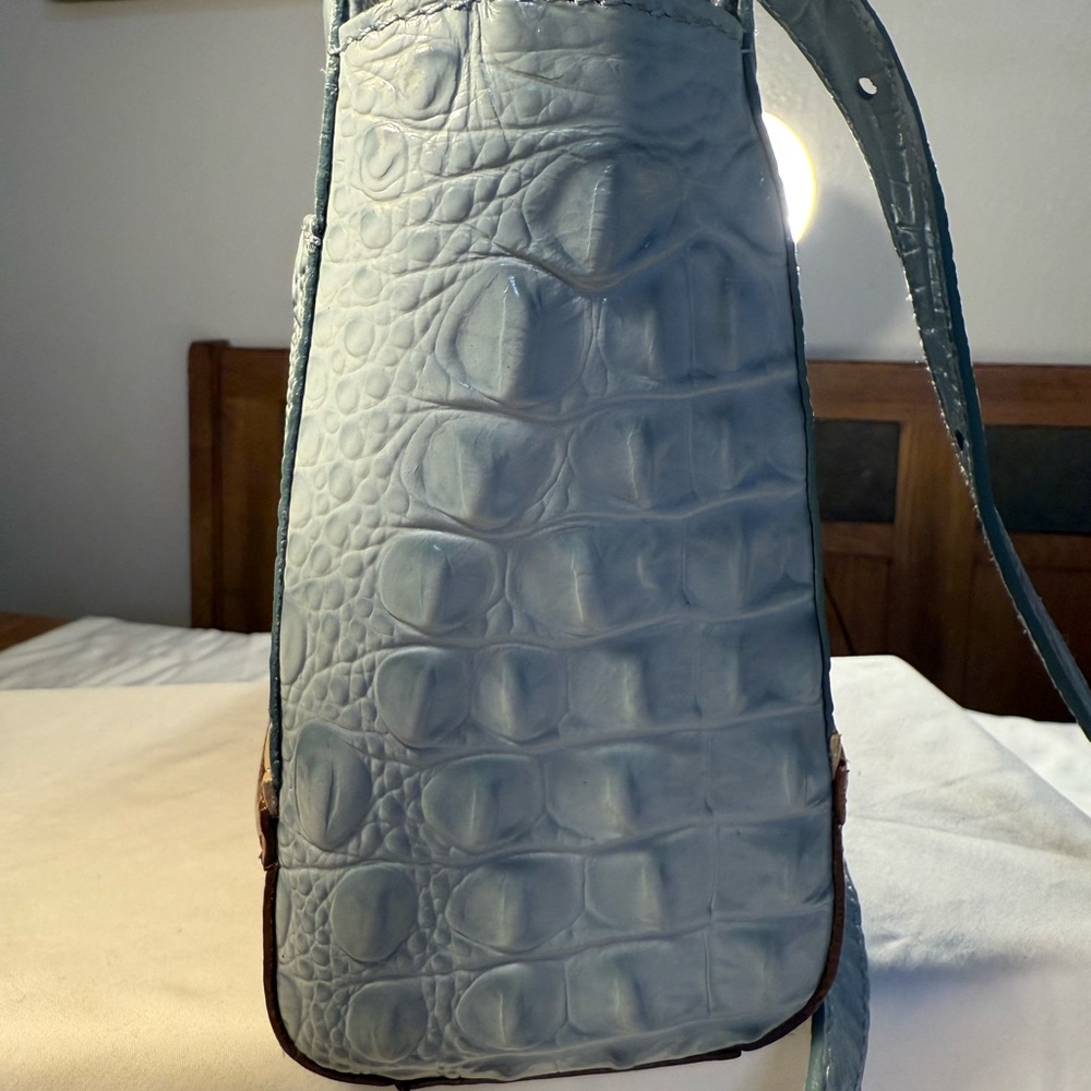 Brahmin Carrie Crossbody Sky Viognier Genuine Leather Bag NWOT - Picture 5 of 13